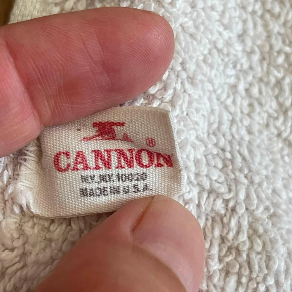 Vintage Cannon Kitchen Hand Towel Herbs Orange Brown Fringe